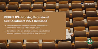 BFUHS BSc Nursing Provisional Seat Allotment 2024 Released; Get Direct Link Here